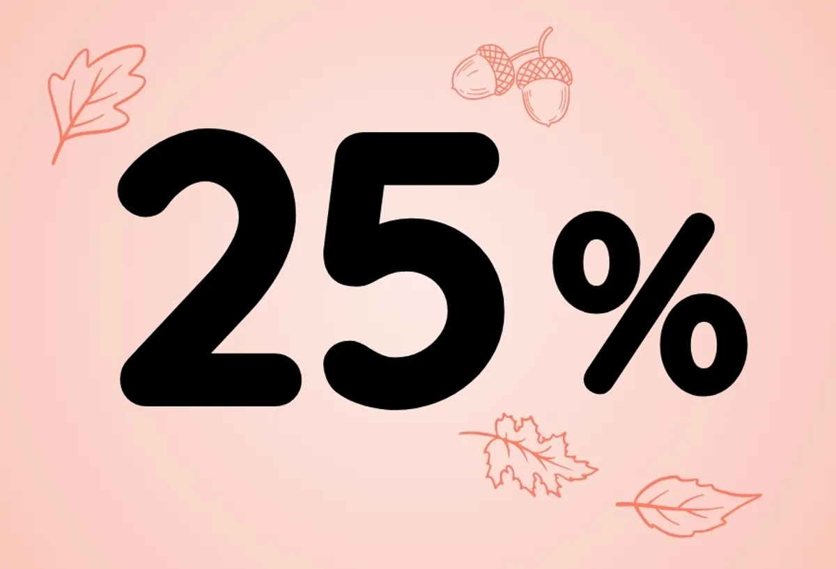 25% vanaf 39 €