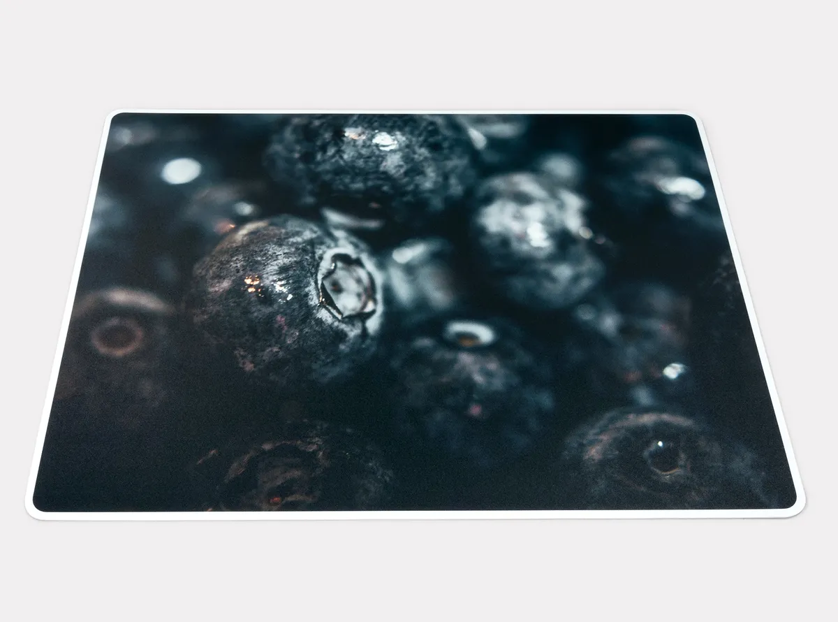 Een hoge kwaliteit, afveegbare placemat met foto, voedselveilig
